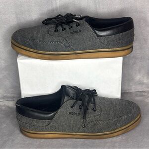 🔥🔥🔥 World Industries Misfit Grey Black Gum Bottom Men's Shoes Size 10🔥🔥🔥
